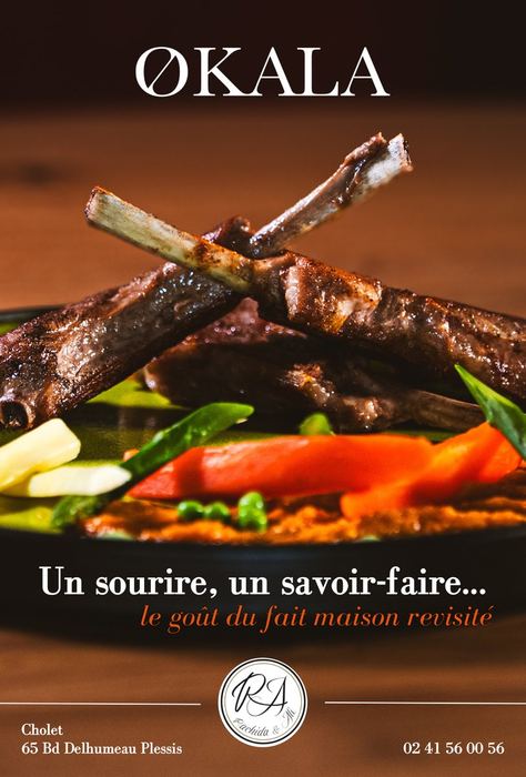 Affiche grand format réalisée pour un restaurant